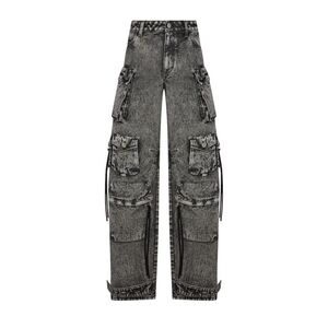 Women's Black Cargo Jeans